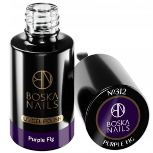 Boska Nails Lakier Hybrydowy do paznokci śliwkowy No 312 Purple Fig
