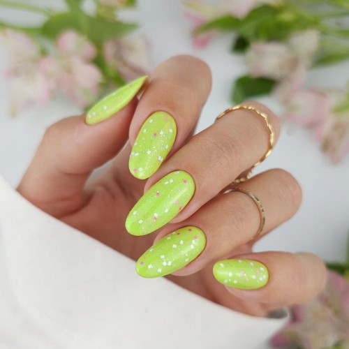 Claresa Top Hybrydowy Z Efektem Konfetti No Wipe Candy Rainbow 5g