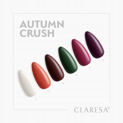 Claresa Lakier Hybrydowy Autumn Crush 1 mleczny beż perłowy połysk 5 ml