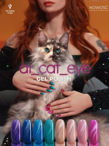 Lakier hybrydowy Gel Polish Color Victoria Vynn 398 Cat Eye Viv - 8 ml