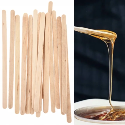 Szpatułka do wosku drewniana Eko-Higiena 100 szt.