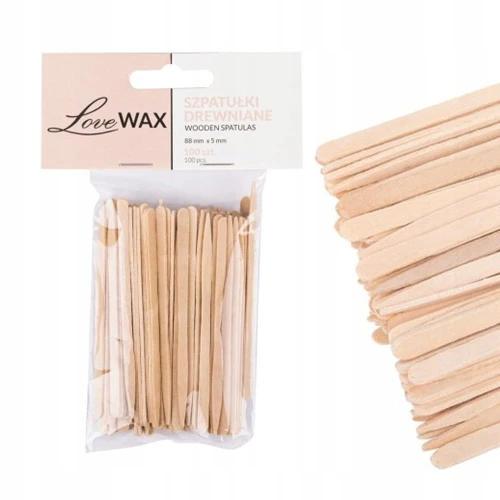 Szpatułka do wosku drewniana Eko-Higiena 100 szt.
