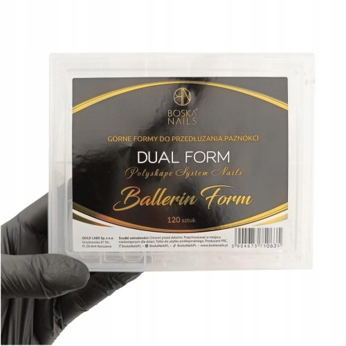 Formy do paznokci Boska Nails BALLERIN DUAL FORM 120 szt.