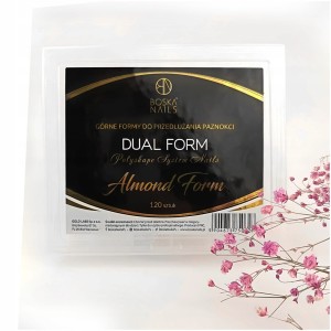 Formy do przedłużania paznokci Boska Nails MIGDAŁ almond DUAL FORM 120 szt