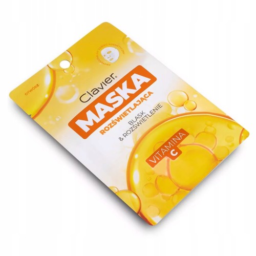 CLAVIER Maska do twarzy w płacie ROZŚWIETLAJĄCA Z WITAMINĄ C, 25 ml