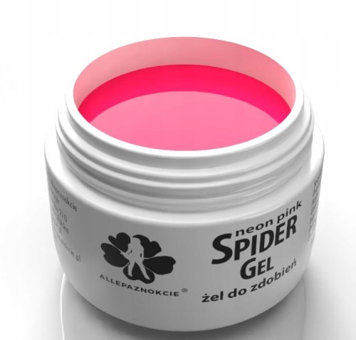 Żel do zdobień SPIDER GEL Allepaznokcie Neon Pink 3ml