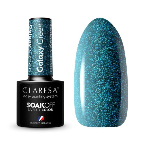 CLARESA LAKIER HYBRYDOWY GALAXY GREEN 5 g