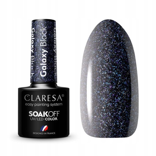 CLARESA LAKIER HYBRYDOWY GALAXY BLACK 5 g