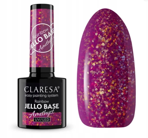 CLARESA RAINBOW JELLO BASE AMETHYST/ODCIENIE FIOLETU 5g