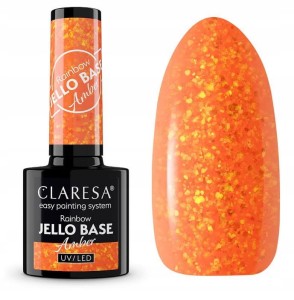 CLARESA RAINBOW JELLO BASE AMBER/POMARAŃCZOWY 5g