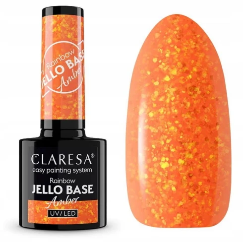 CLARESA RAINBOW JELLO BASE AMBER/POMARAŃCZOWY 5g