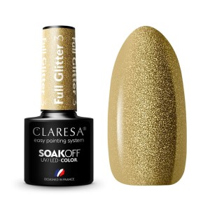 CLARESA LAKIER HYBRYDOWY FULL GLITTER 3 - 5 g
