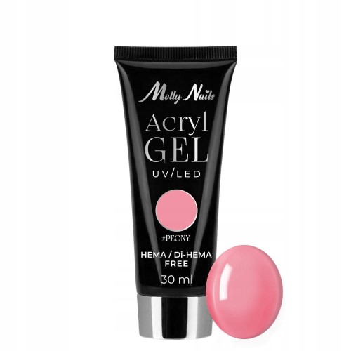 Molly Lac POLY GEL AKRYLOŻEL budujący Peony 30ml Molly Nails