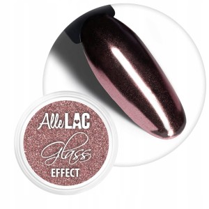 Pyłek Ozdoby Do Paznokci ALLELAC Glass Effect Dark Golden Pink Nr5