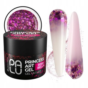 PALU Żel do zdobień paznokci Holo Drobinki Princess Art 10g Rosy Bella