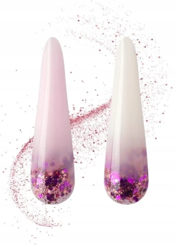 PALU Żel do zdobień paznokci Holo Drobinki Princess Art 10g Rosy Bella