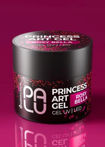 PALU Żel do zdobień paznokci Holo Drobinki Princess Art 10g Rosy Bella