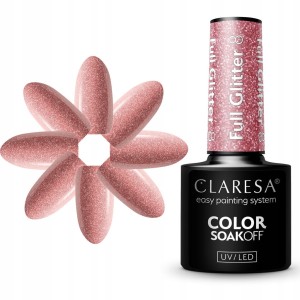 CLARESA LAKIER HYBRYDOWY FULL GLITTER 8 - 5 g