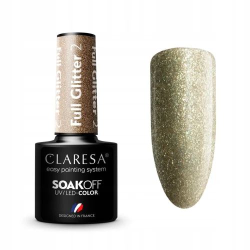 CLARESA LAKIER HYBRYDOWY FULL GLITTER 2 5 g