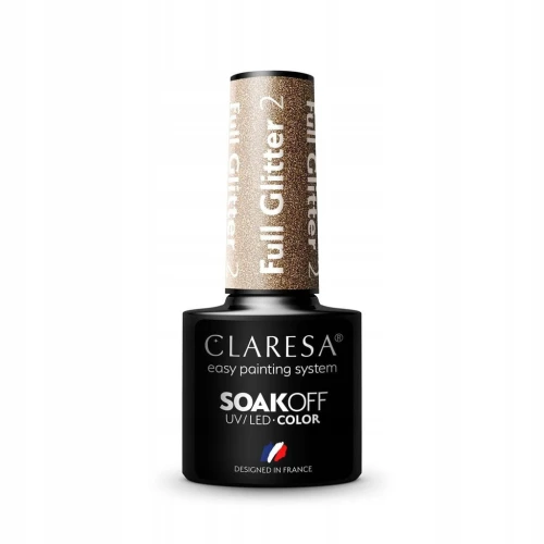 CLARESA LAKIER HYBRYDOWY FULL GLITTER 2 5 g
