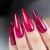 Top Hybrydowy MOLLYNAILS 10g Crystal Glass No Wipe Kolorowy Raspberry Pink