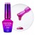 Top Hybrydowy MOLLYNAILS 10g Crystal Glass No Wipe Kolorowy Purple Fiolet