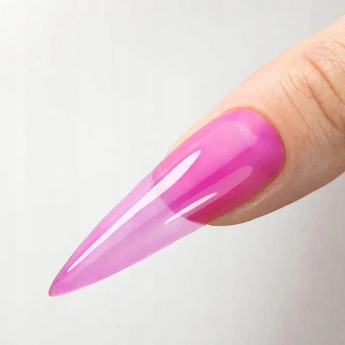 Top Hybrydowy MOLLYNAILS 10g Crystal Glass No Wipe Kolorowy Purple Fiolet