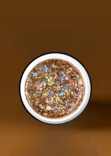 PALU Żel do zdobień paznokci Holo Drobinki Princess Art 10g Golden Aurora