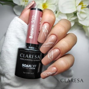 CLARESA LAKIER HYBRYDOWY BROWN 302 - 5 g