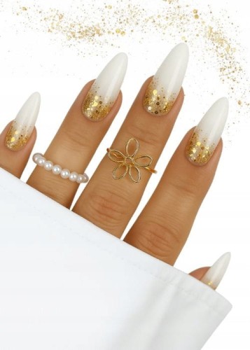 PALU Żel do zdobień paznokci Holo Drobinki Princess Art 10g Golden Aurora