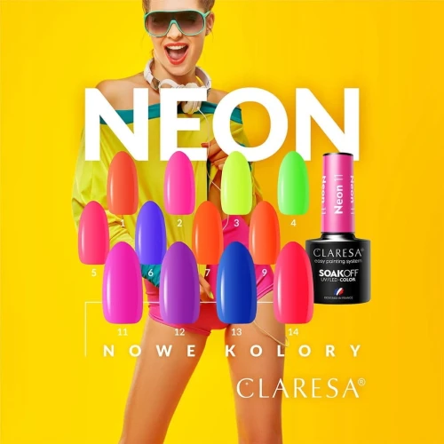 CLARESA LAKIER HYBRYDOWY NEON 2 - 5 g