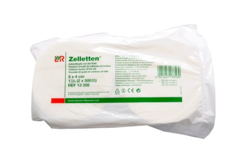 Waciki bezpyłowe Zelletten 12-warstwowe 5×4 cm – 2 rolki po 500 sztuk