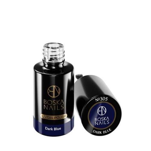 Boska Nails lakier hybrydowy Divine Dark Blue nr 305 6 ml