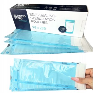 Blanco Puro – Torebki do sterylizacji samoprzylepne 90×230 mm, 200 szt.