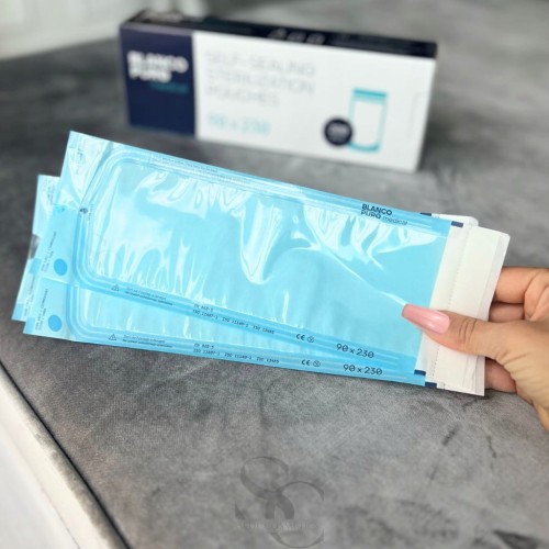 Blanco Puro – Torebki do sterylizacji samoprzylepne 90×230 mm, 200 szt.