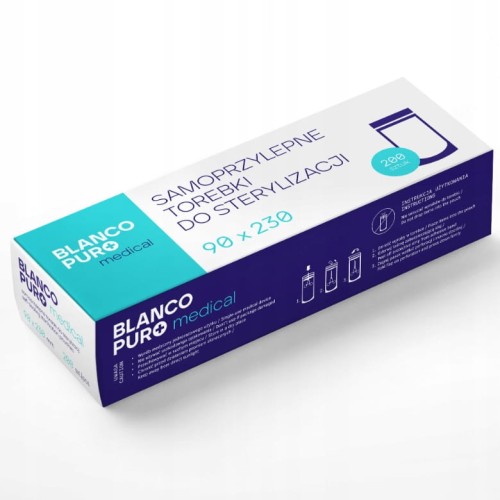 Blanco Puro – Torebki do sterylizacji samoprzylepne 90×230 mm, 200 szt.