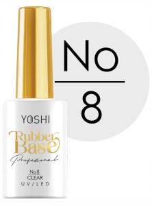 Yoshi Baza Kauczukowa Rubber Base UV/LED Hybrid 10 ml - No.8