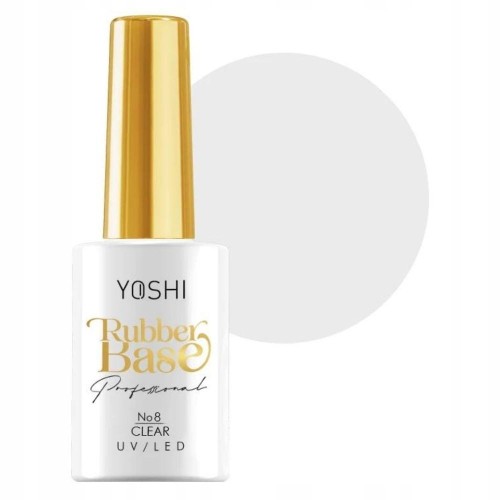 Yoshi Baza Kauczukowa Rubber Base UV/LED Hybrid 10 ml - No.8