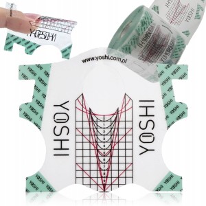 YOSHI PLASTIKOWE FORMY SZABLONY DO PRZEDŁUŻANIA PAZNOKCI CLEAR 400 szt.