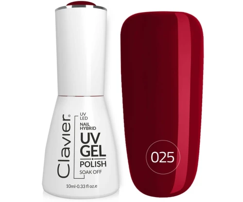 Lakier hybrydowy Clavier Dry Red Odcienie czerwieni i różu 025