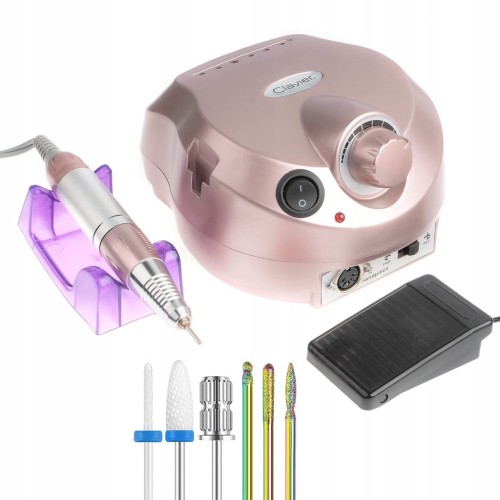 Frezarka do paznokci manicure pedicure Clavier DM202 65W frezy ROSE GOLD