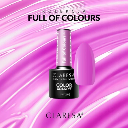 CLARESA LAKIER HYBRYDOWY FULL OF COLOURS 4 - 5 g