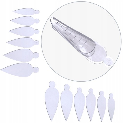 Szablony do przedłużania paznokci Allepaznokcie 12 szt.