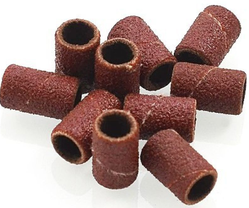 Nakładki ścierne gradacja 120 8 mm brązowe 100 szt.