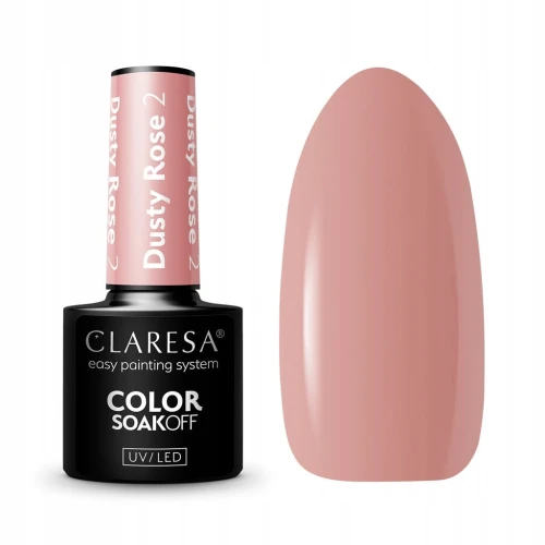 CLARESA LAKIER HYBRYDOWY DUSTY ROSE 2 - 5 g