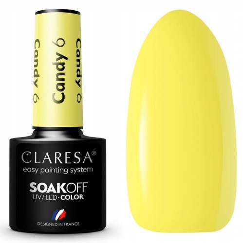 CLARESA LAKIER HYBRYDOWY CANDY 6 - 5 g