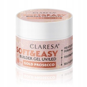 CLARESA ŻEL BUDUJĄCY SOFT&EASY GOLD PROSECCO 45 g
