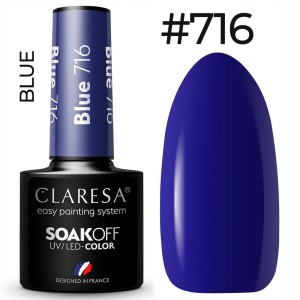 CLARESA LAKIER HYBRYDOWY BLUE 716 - 5 g