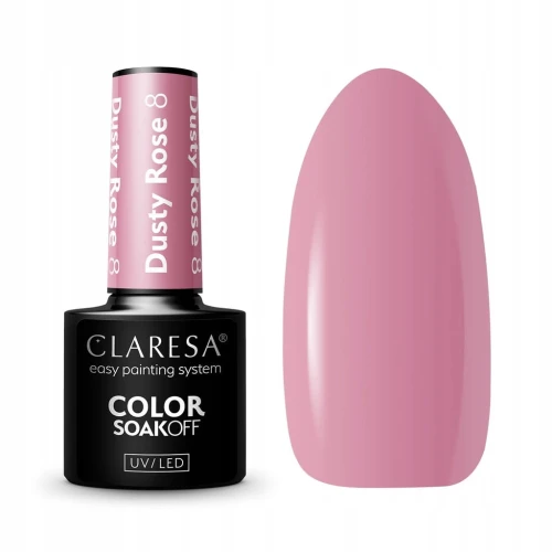 CLARESA LAKIER HYBRYDOWY DUSTY ROSE 8 5 g