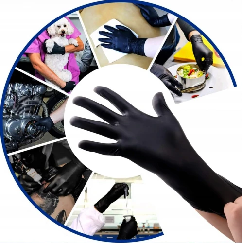 RĘKAWICE NITRYLOWE MEDASEPT NITRILE PREFER BLACK – rozmiar M